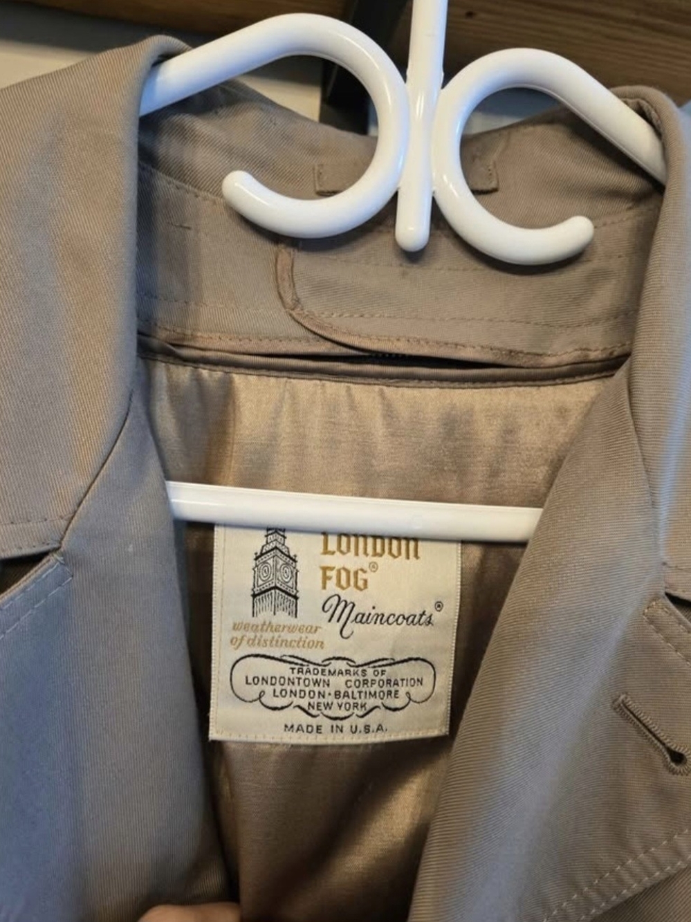 London Fog Tan Trench Coat